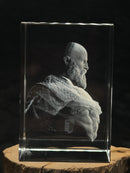 Kratos 3D Crystal Engraving God of War Character Bust