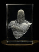 Kratos 3D Crystal Engraving God of War Character Bust