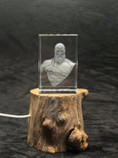 Kratos 3D Crystal Engraving God of War Character Bust