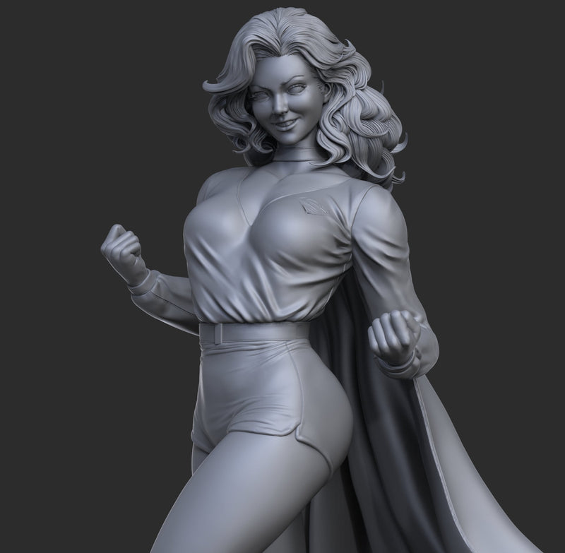 Supergirl Retro Resin Statue - view 2