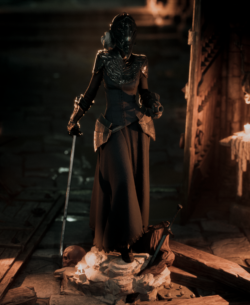 Yuria of Londor Resin Statue - view 4