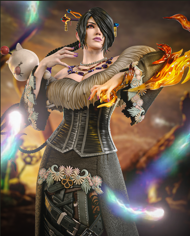Lulu Resin Statue - view 1