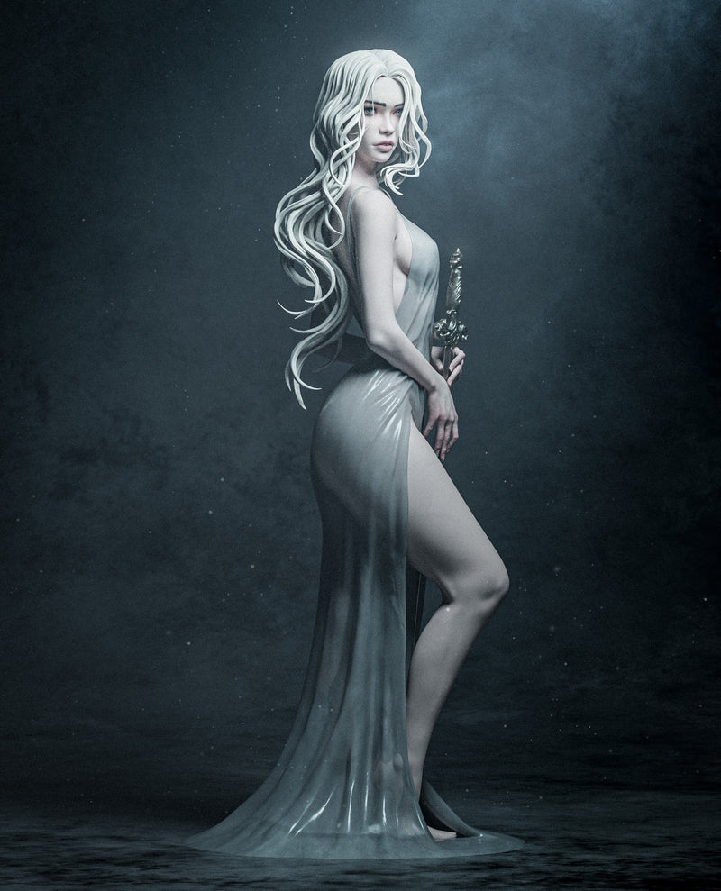 Lady of the Lake Resin Statue - view 2