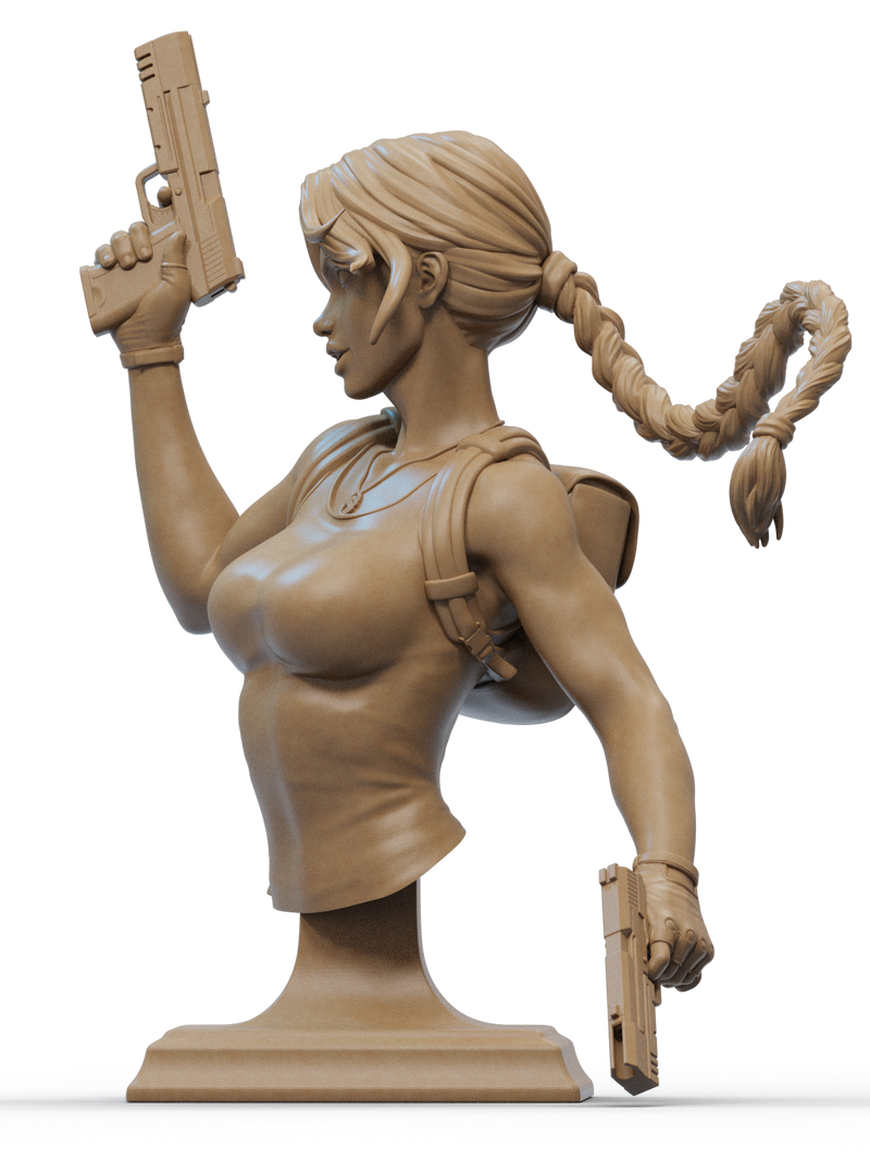 Lara Croft Resin Bust - view 2