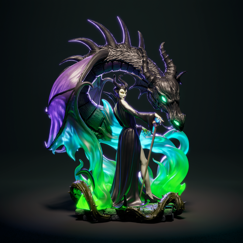 Maleficent Resin Statue - view 4