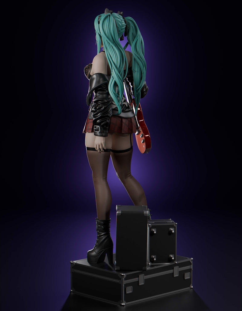 Hatsune Miku Rock ver. Resin Statue - view 5