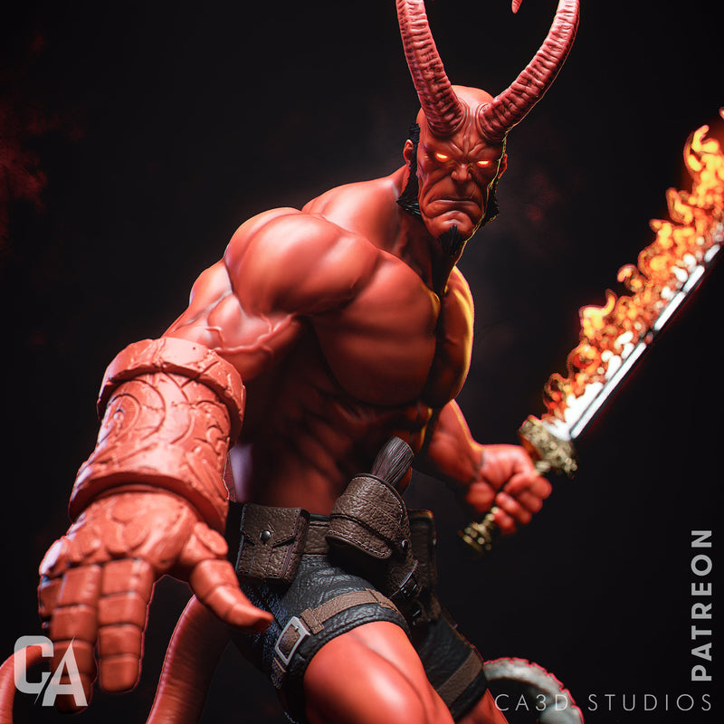 Hellboy Resin Statue - view 2