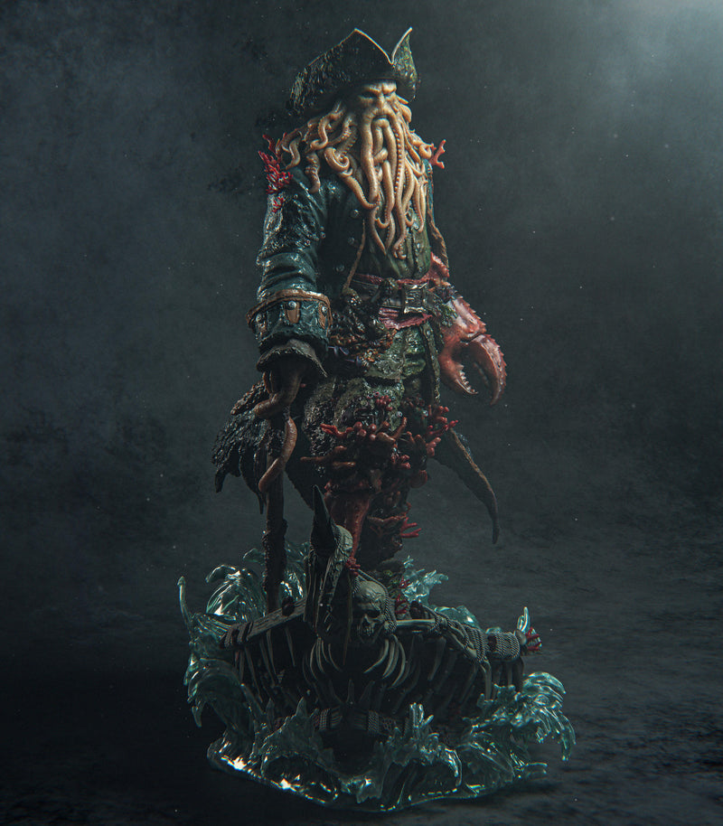 Davy Jones Resin Statue - view 4