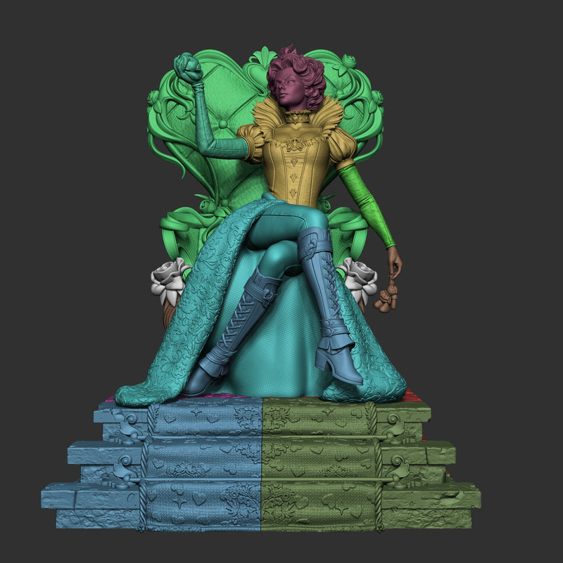 Queen of Hearts Resin Statue - view 8