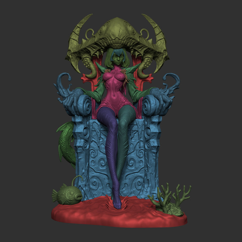 Azashara The Drowned Princess Resin Statue - view 7