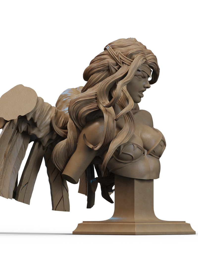 Morgana Resin Bust - view 2