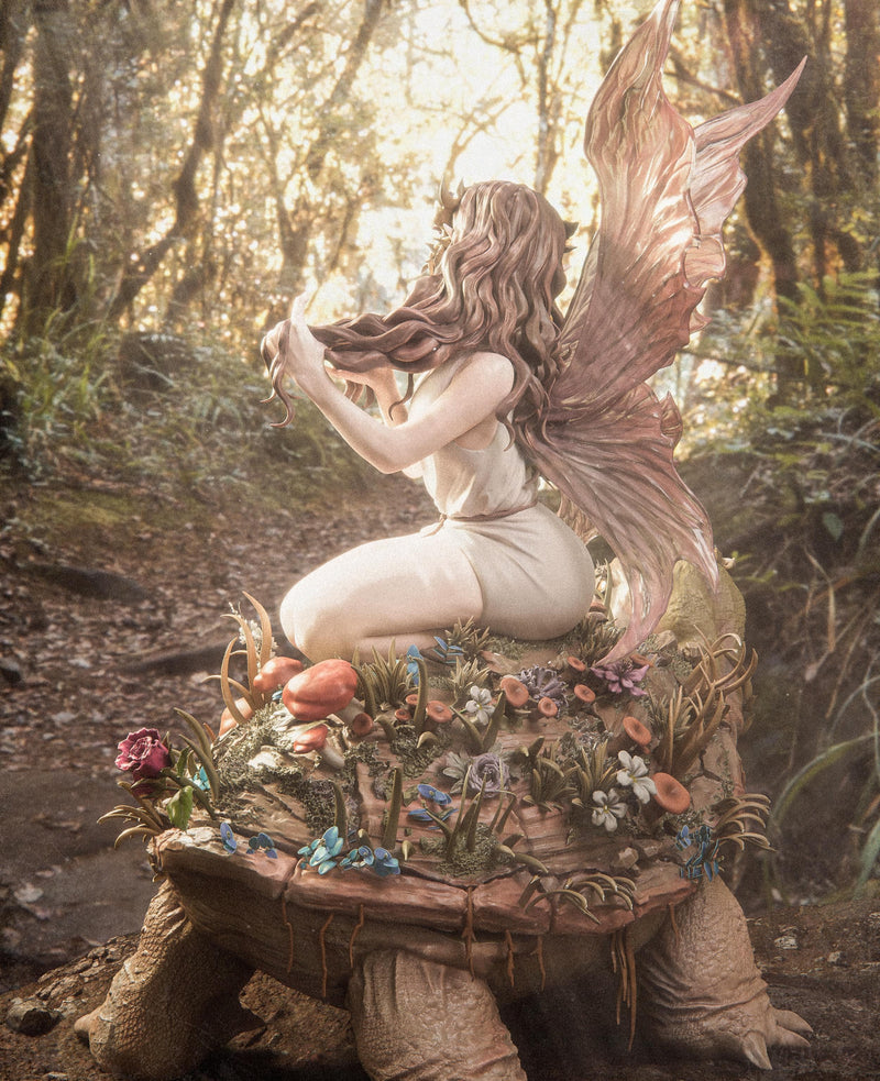 Fairy Blossom Resin Statue - view 5