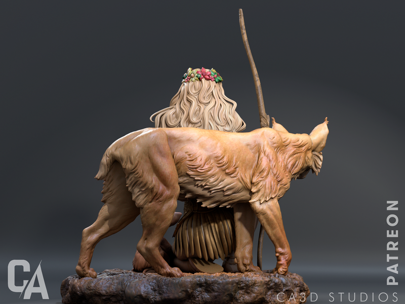 Artemis Resin Statue - view 8