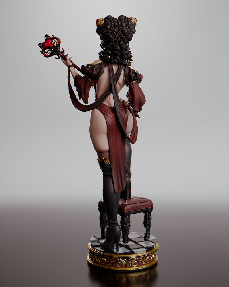 Queen of Hearts Resin Statue - view 3