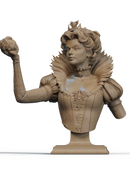 Queen of Hearts Resin Bust - view 1