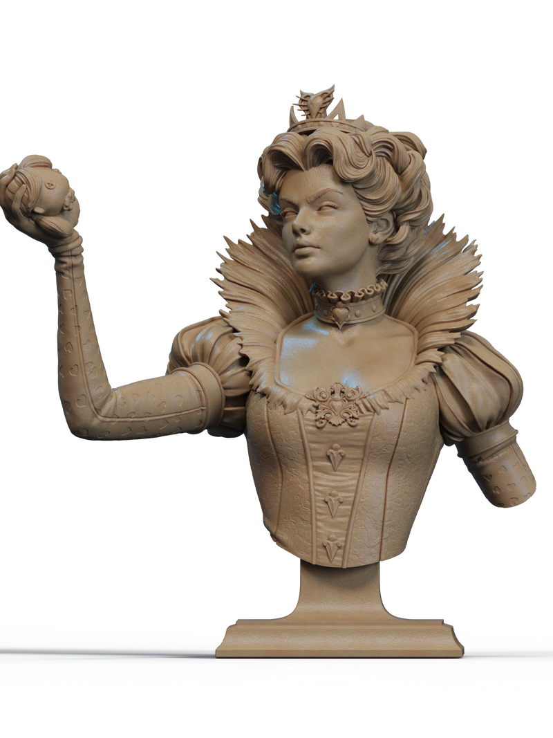 Queen of Hearts Resin Bust - view 1