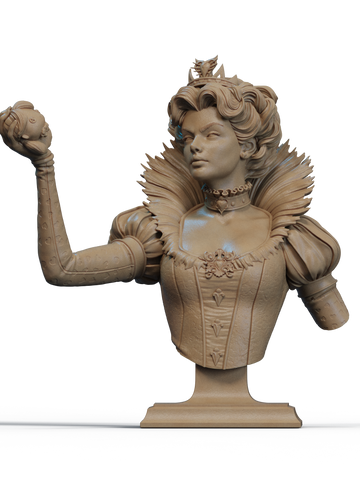 Queen of Hearts Resin Bust - view 1