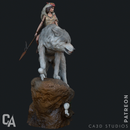 Princess Mononoke Resin Statue - view 5