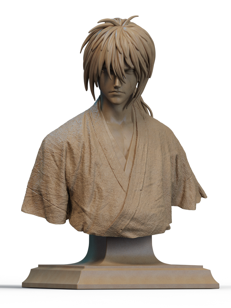 Kenshin Himura Resin Bust - view 1