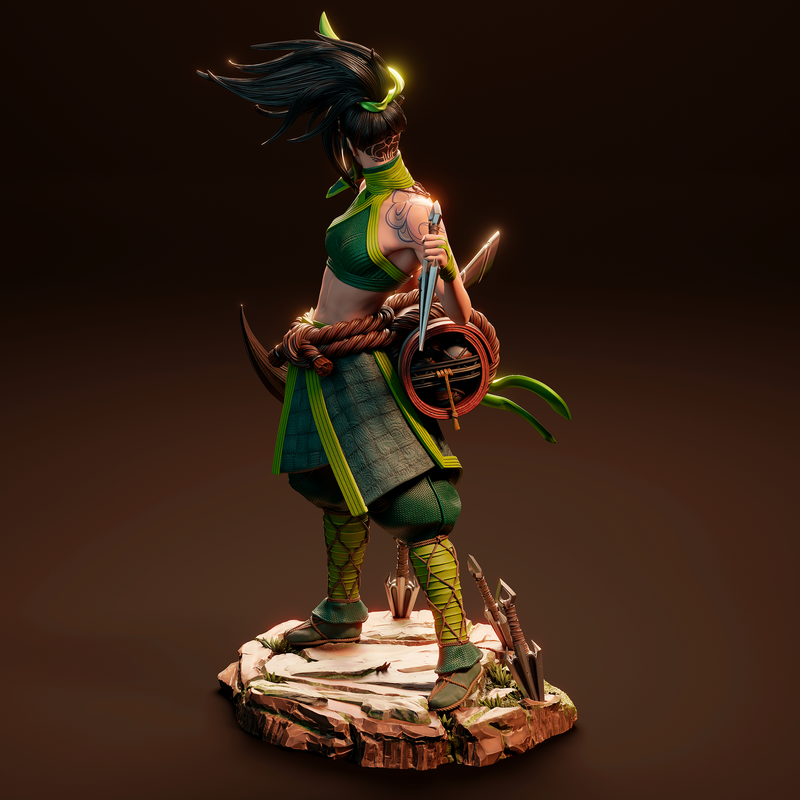 Akali Resin Statue - view 8