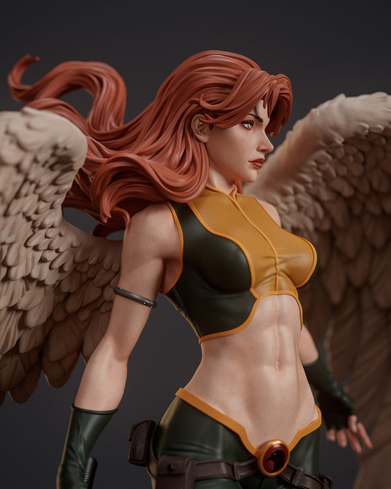 Hawkgirl Resin Statue - view 5
