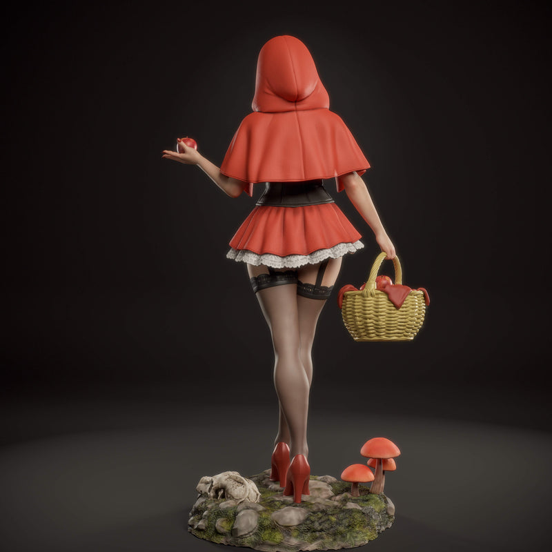 Red Riding Hood Resin Statue - view 5