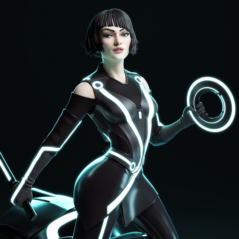 Quorra Resin Statue - view 2