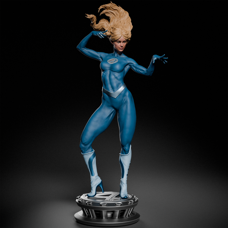 Invisible Woman Resin Statue - Design 2 - view 2