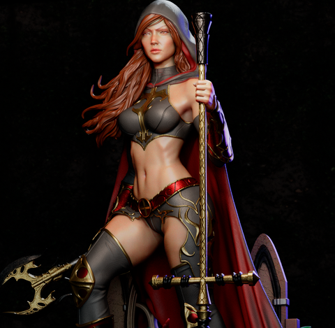 Magdalena Resin Statue - view 1