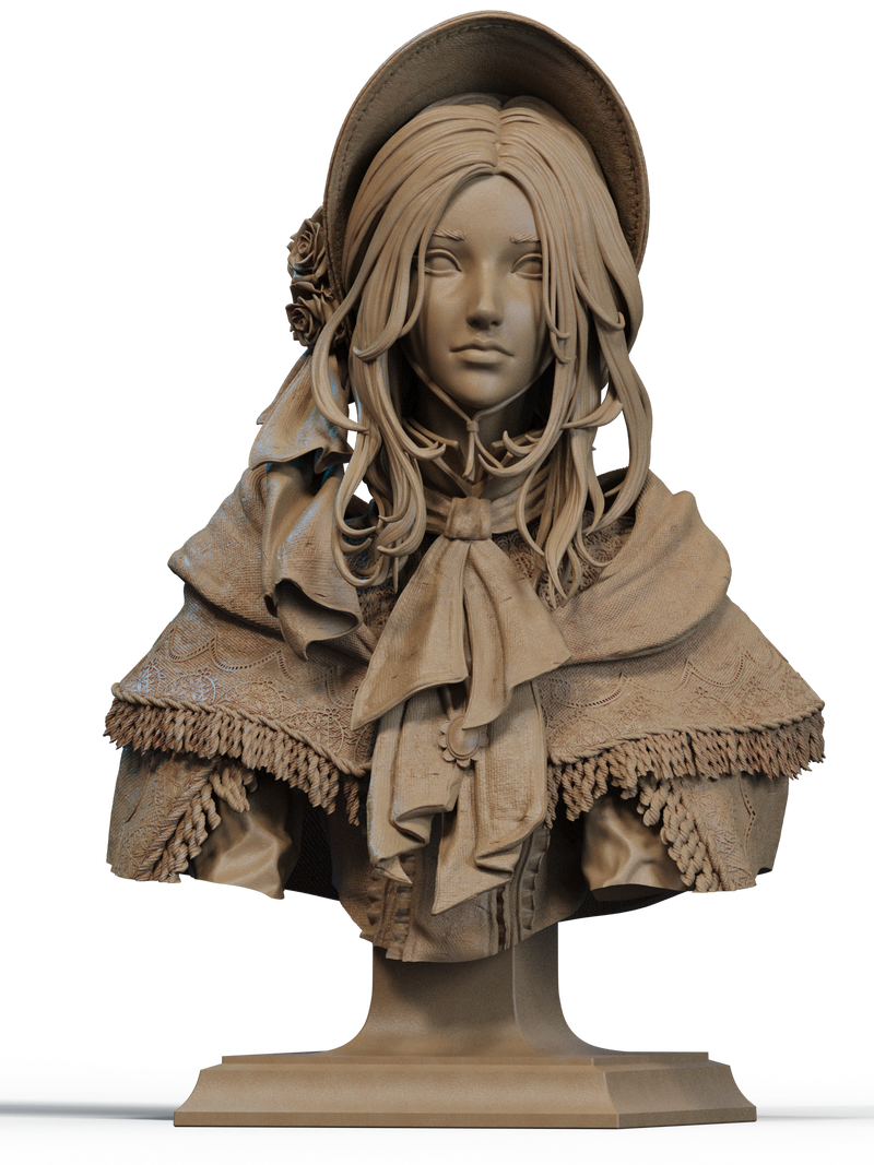Plain Doll Resin Bust - view 1