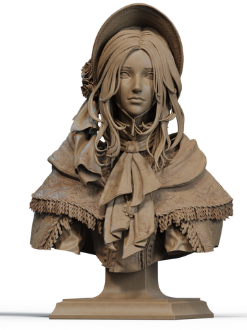 Plain Doll Resin Bust - view 1