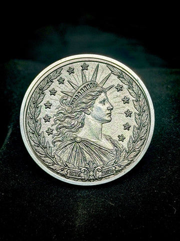 Liberty 1776-2026 Coin 40mm Engraved Patriotic Americana Art Medallion