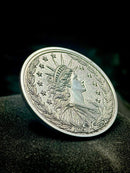 Liberty 1776-2026 Coin 40mm Engraved Patriotic Americana Art Medallion