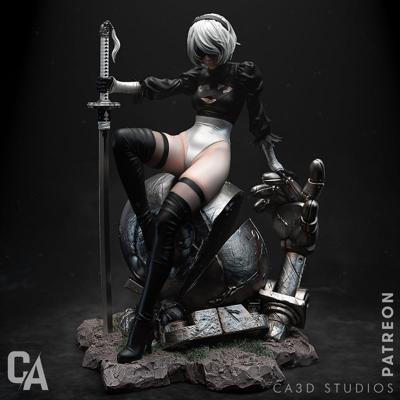 2B Resin Statue - Design 2 - view 5