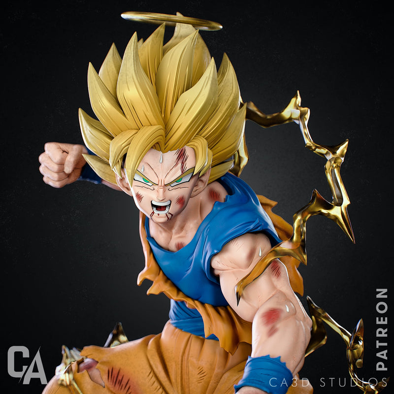 Goku Resin Statue - view 2