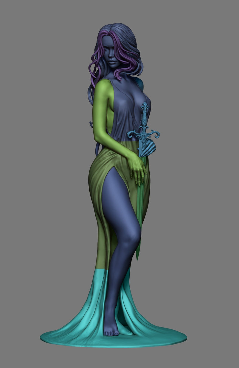 Lady of the Lake Resin Statue - view 6