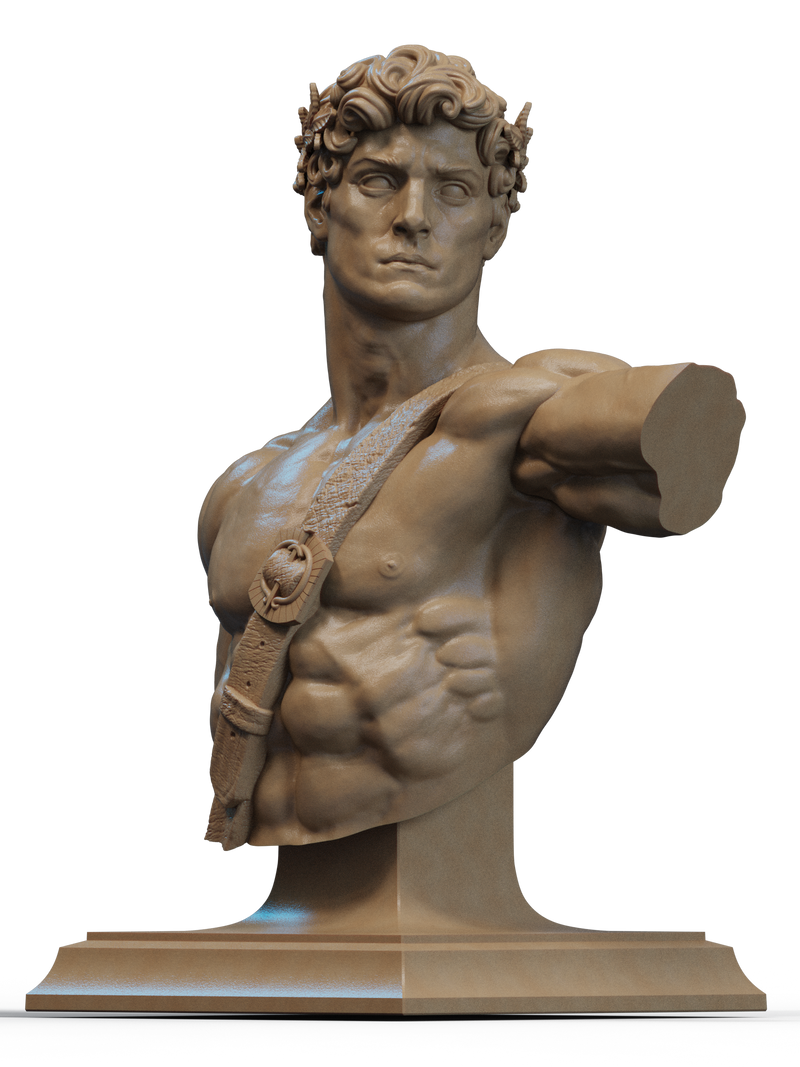 Apolo Resin Bust - view 2