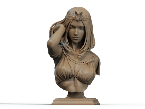 Cleopatra Resin Bust - view 1