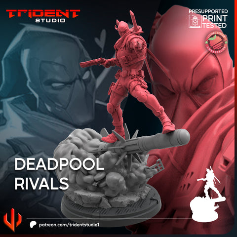 Deadpool Rivals 40mm Miniature - MCP Proxy