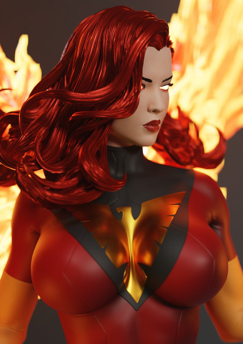 Dark Phoenix Resin Statue - view 7