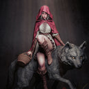 Red Riding Hood Resin Statue - view 2