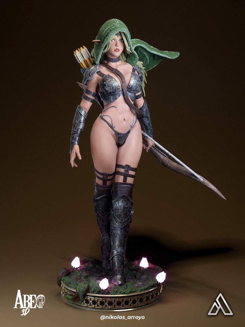 Elaria Shadownleaf Resin Statue - view 4