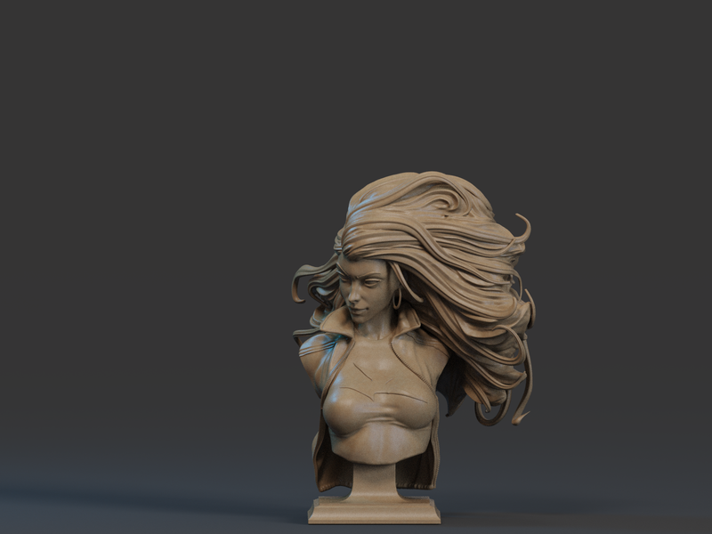 Storm Resin Bust - view 3