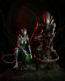 Alien Resin Statue - view 3