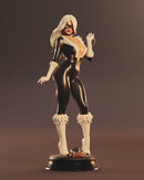 Black Cat Abe Resin Statue - view 3