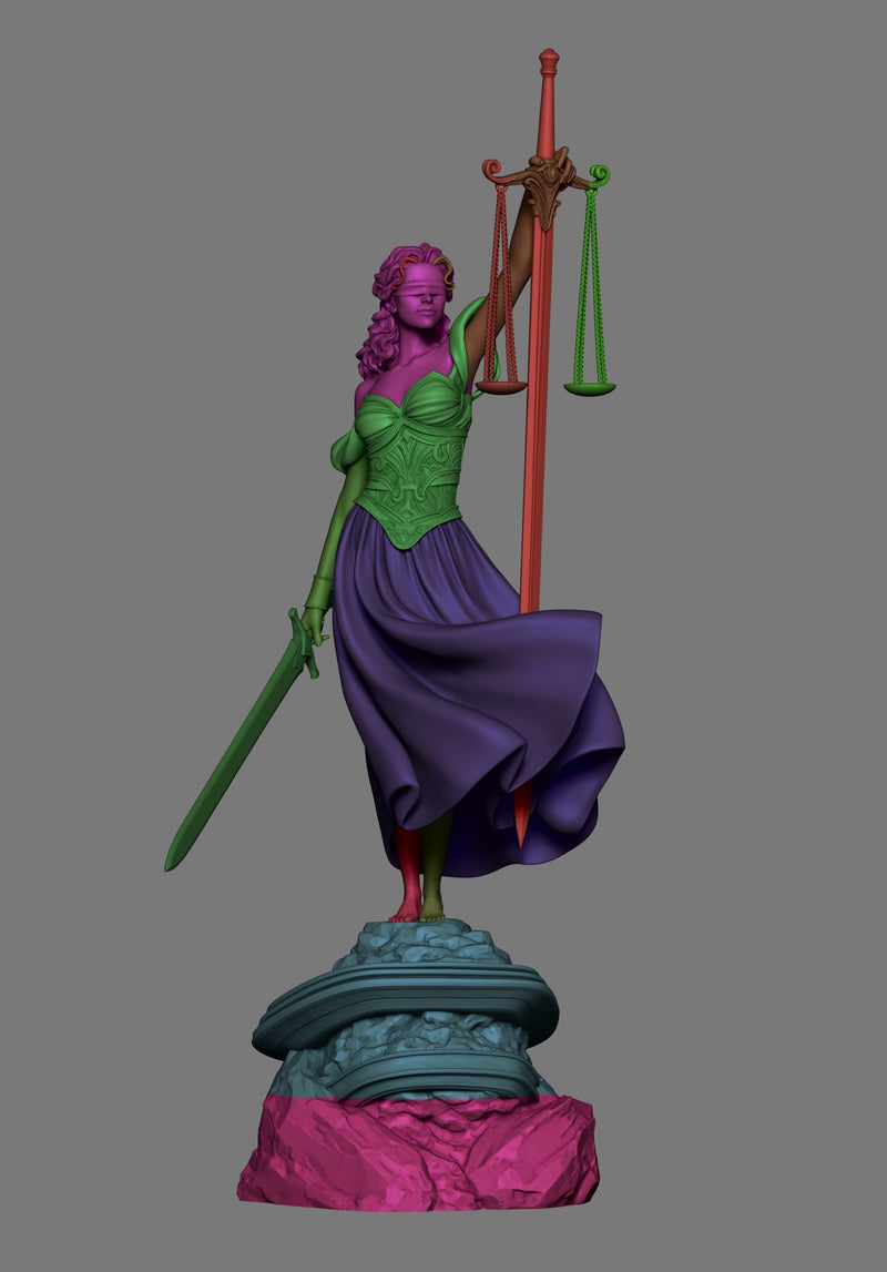 Justice Resin Statue - view 8