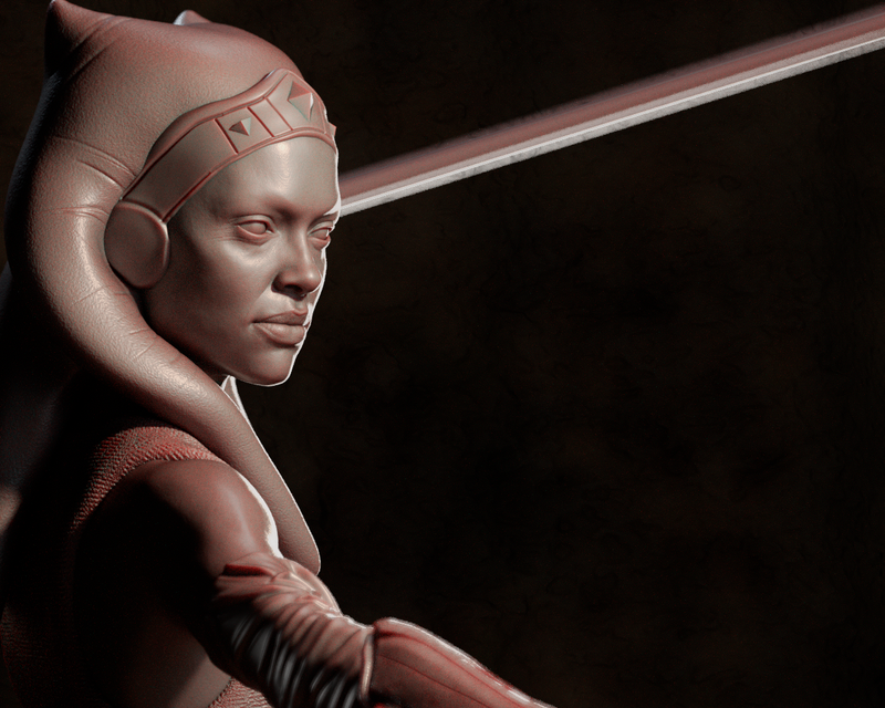 Ahsoka Tano Resin Statue - view 1
