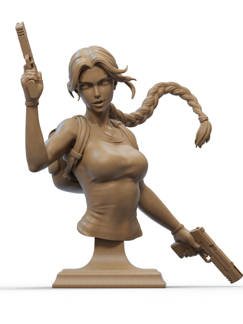 Lara Croft Resin Bust - view 1