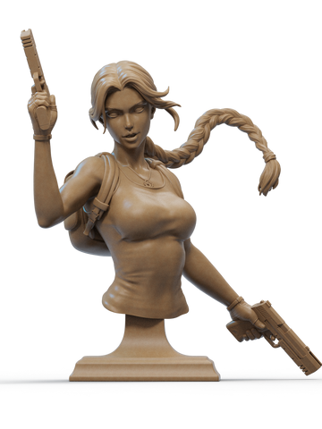 Lara Croft Resin Bust - view 1