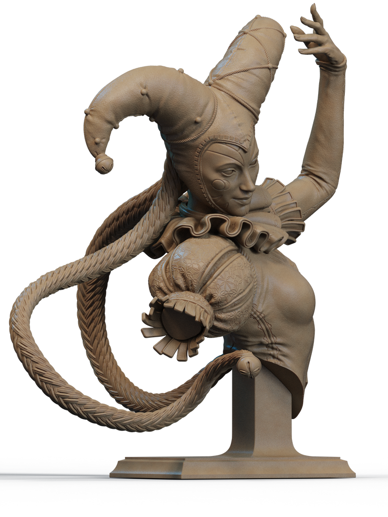 Jester Resin Bust - view 3